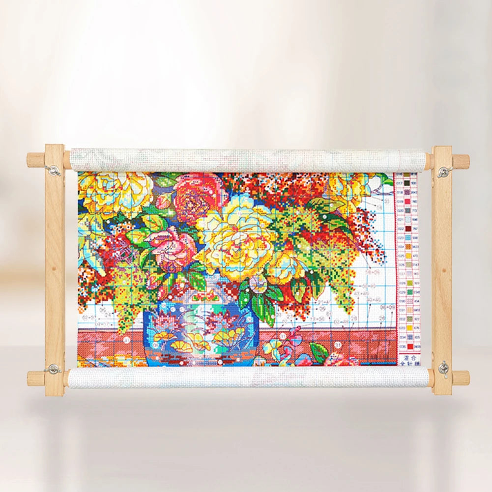 Cross Stitch Needlepoint Scroll Frame Quilting Hoop Stand