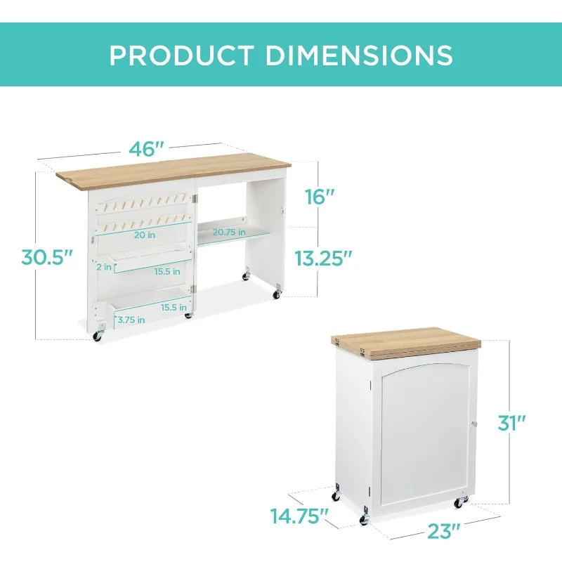 Sewing Table Multipurpose Craft Station & Side Desk, Compact Design