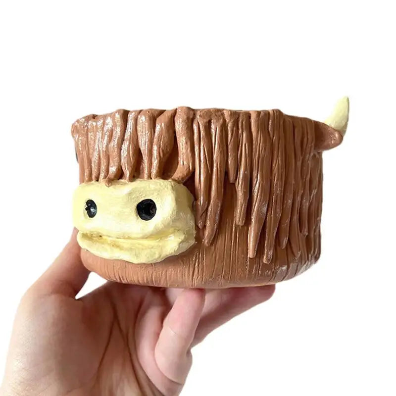 Yarn Knitting Bowl Round Wooden Bowl Crochet Wool Storage Bowl Handmade Bowl Organizer Cow Yarn Storage Holder Sewing Supplies