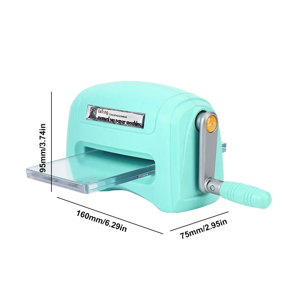Portable Scrapbook Die Cutter Machine Craft Tool with Plastic Backing Plate