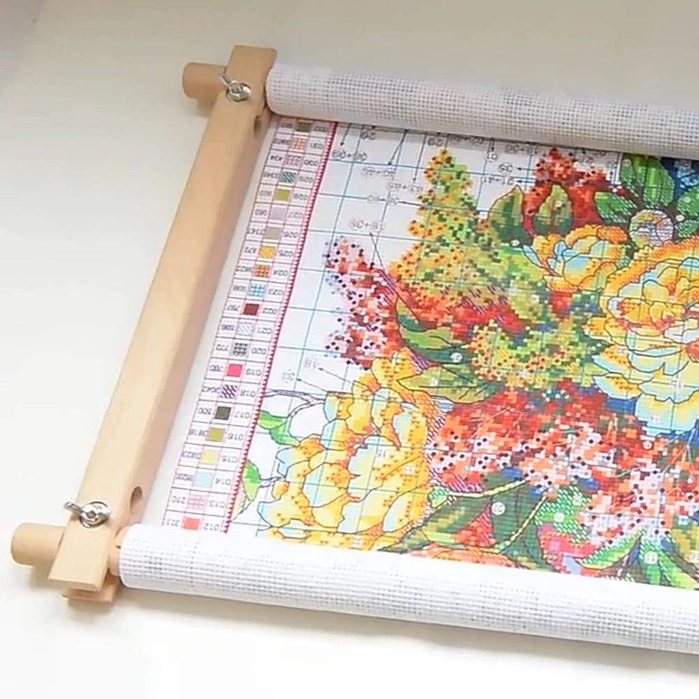 Cross Stitch Needlepoint Scroll Frame Quilting Hoop Stand