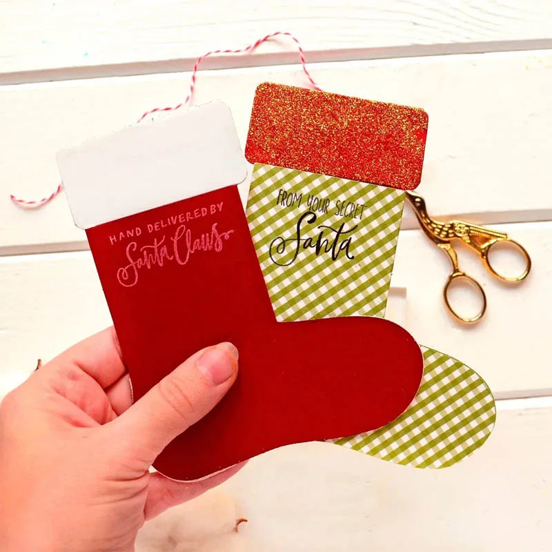 Christmas Socks Greeting Card Cutting Dies for Scrapbooking & Card Making