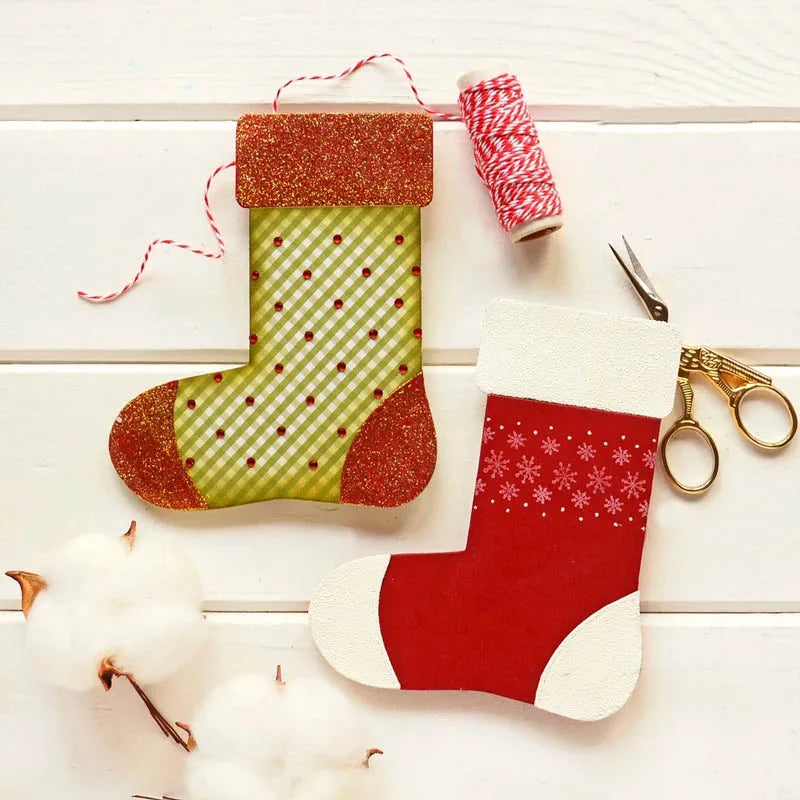 Christmas Socks Greeting Card Cutting Dies for Scrapbooking & Card Making