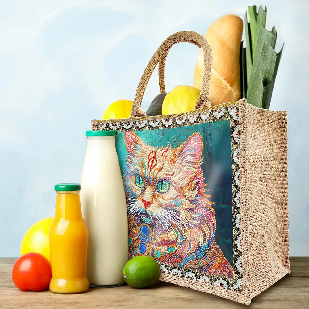 5d Diamond Art Painting Shopping Bags Dragon Butterfly Mosaic