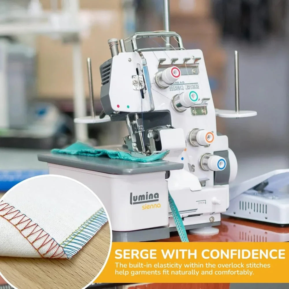 Semi-Industrial Sergers & Overlock Machine, 3-4 Serger Thread Capability