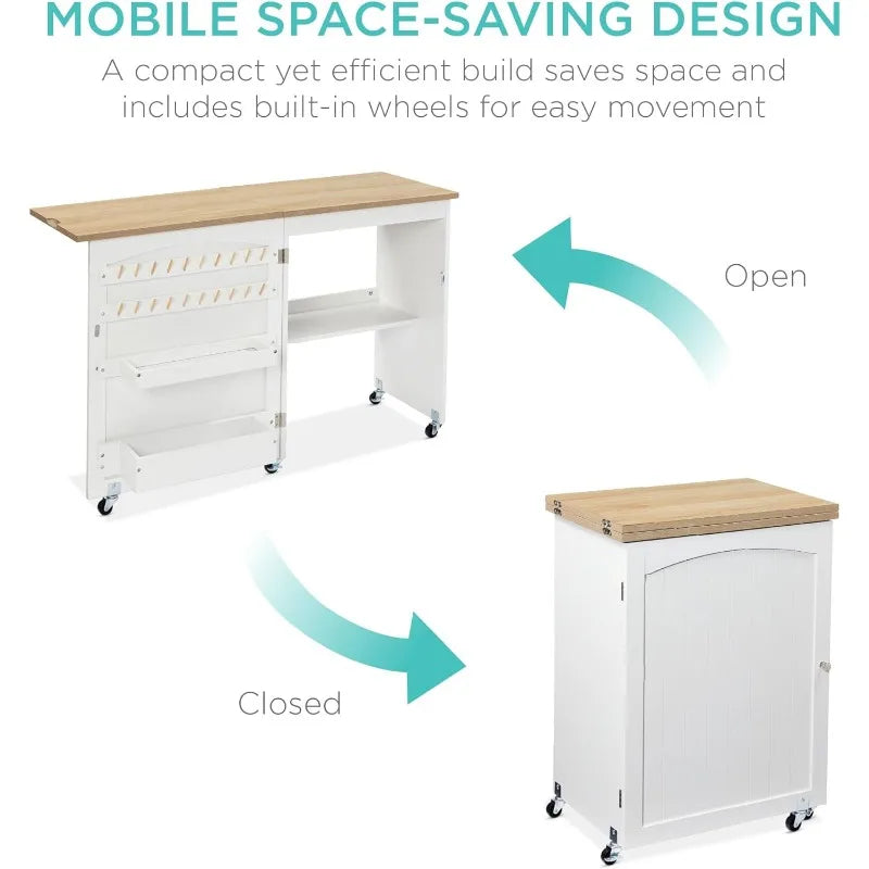 Sewing Table Multipurpose Craft Station & Side Desk, Compact Design