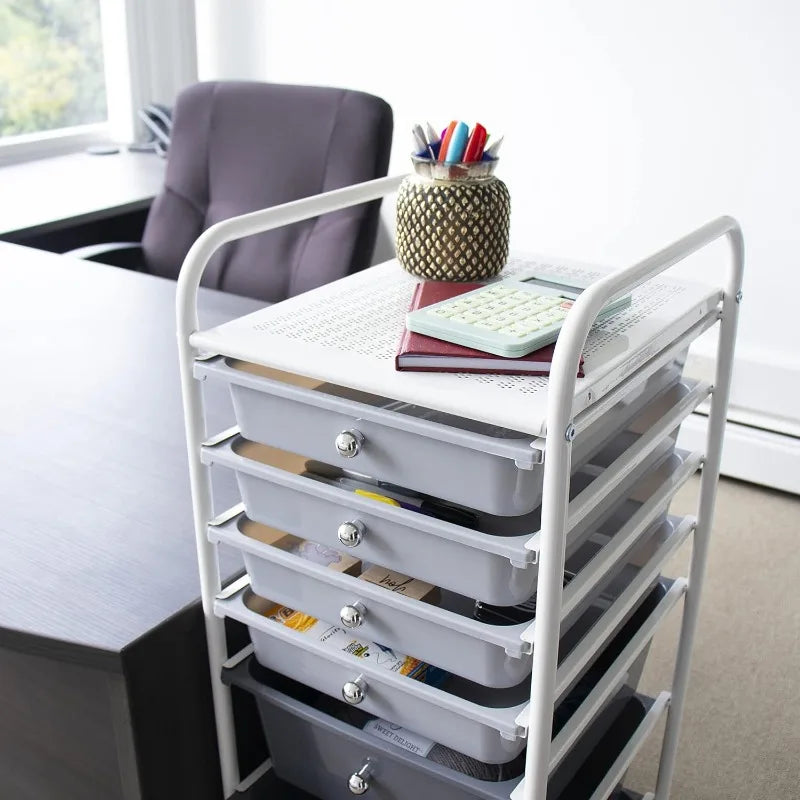 8 Drawer Rolling Storage Cart with Wheels