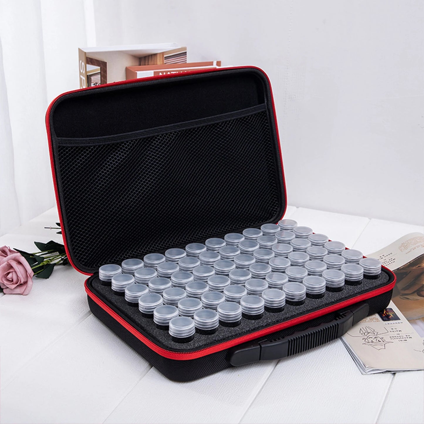 60 Slots Diamond Painting tools Accessories Beads Carry Case Diamond Embroidery Tools Handbag