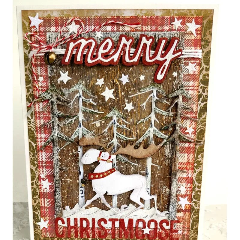 Reindeer and Christmas Tree Metal Cutting Dies Scrapbooking Card Making