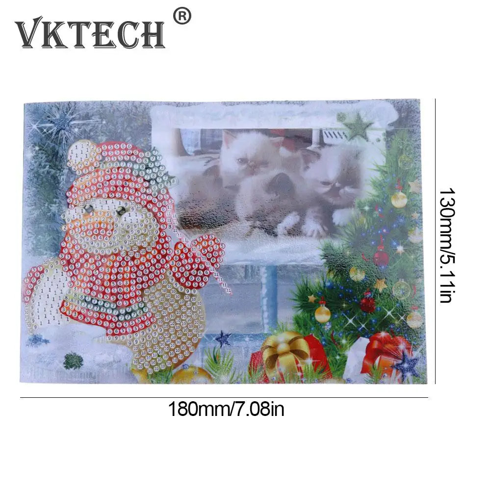 Christmas Diamond Painting DIY Greeting Cards Embroidery Greet Cards