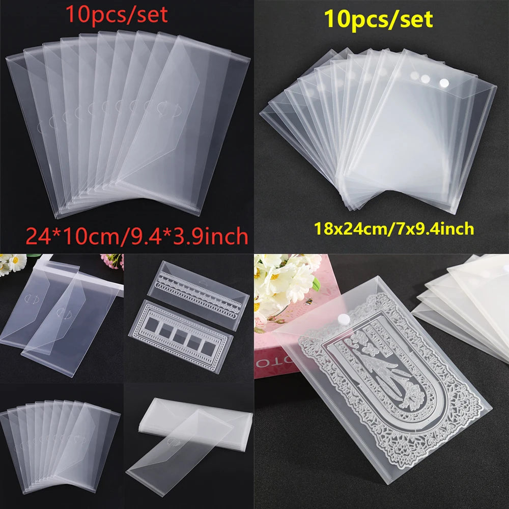 10~20Pcs/Set 24x10cm Storage Bag for stamps, dies, & more