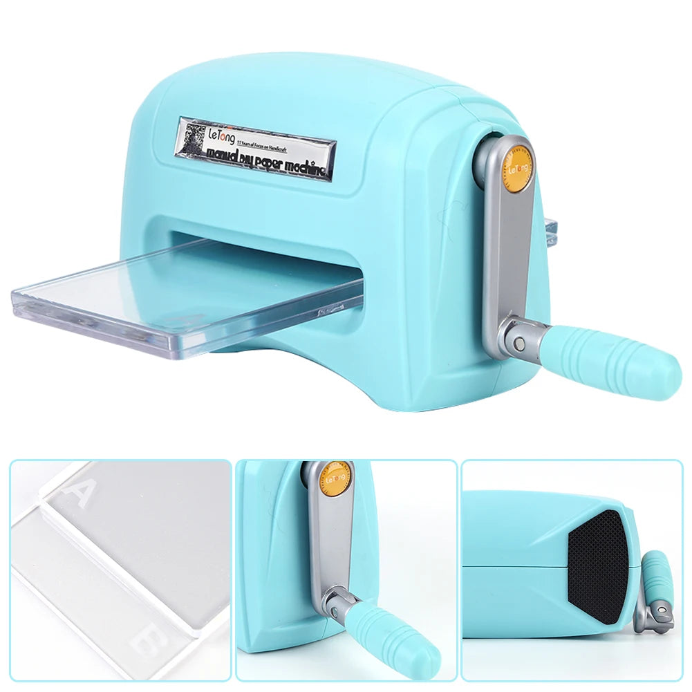 Craft Embossing Machine Portable DIY Handcraft Die-Cut Machine Practical Craft Tool with Plastic Backing Plate Home DIY Gadgets