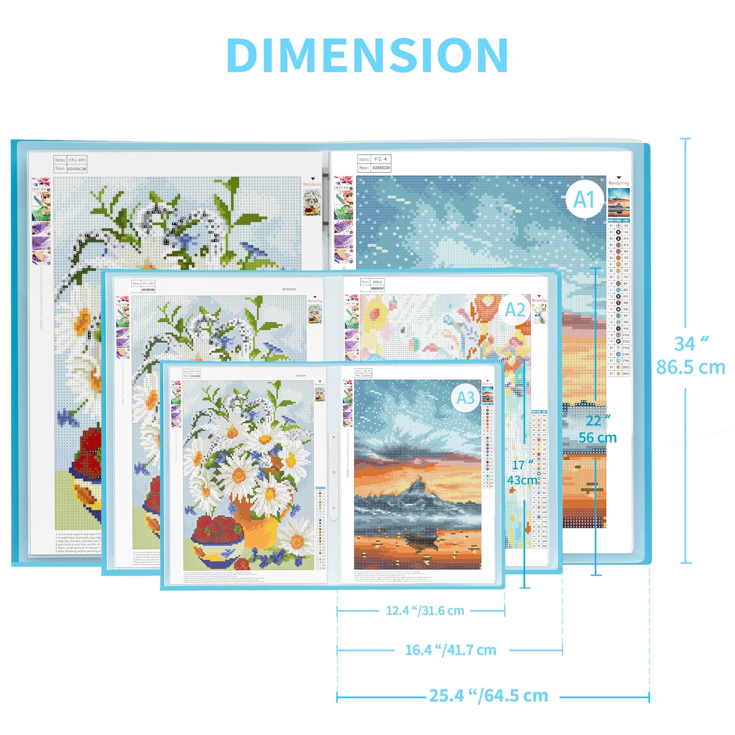 Storage Book For 5D Stitch Diamond Painting Art Tools Kits