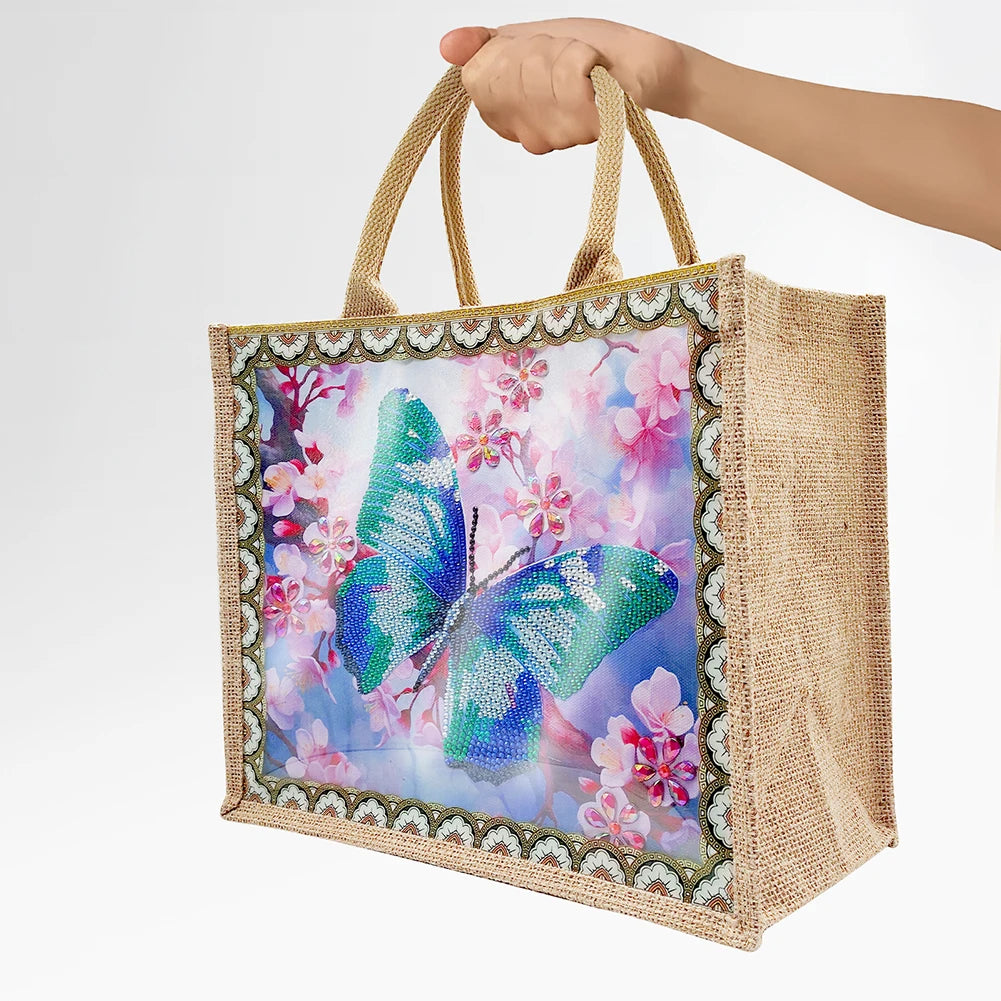 5d Diamond Art Painting Shopping Bags Dragon Butterfly Mosaic