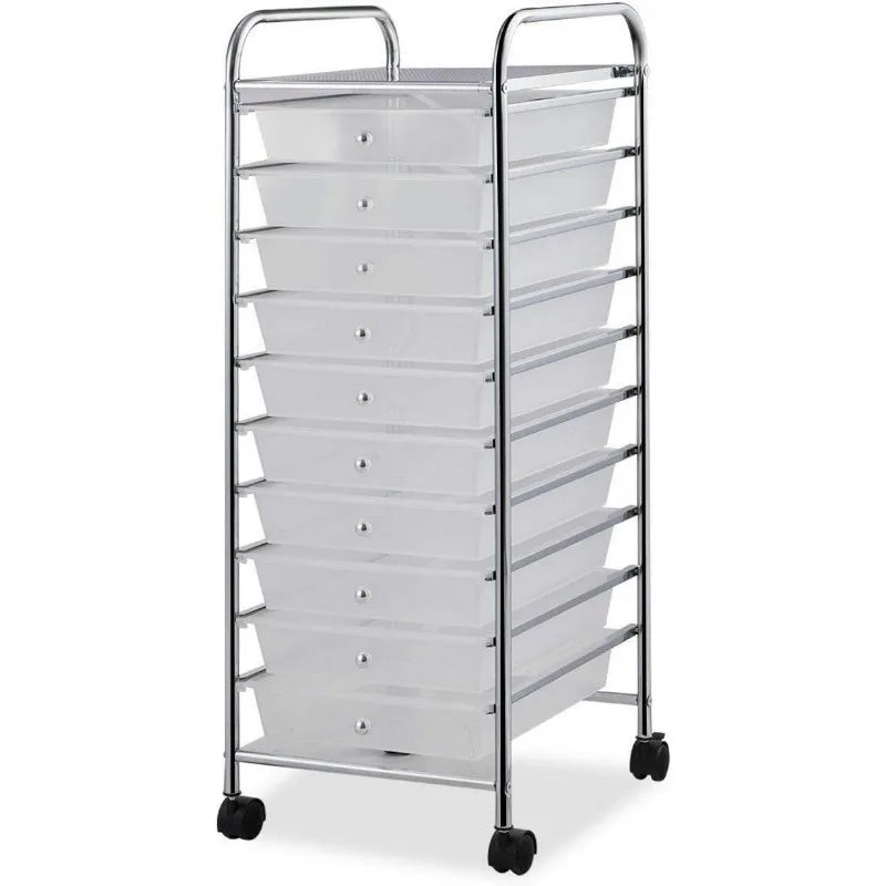 10 Drawer Storage Cart Rolling Cart File Scrapbook Paper Organizer