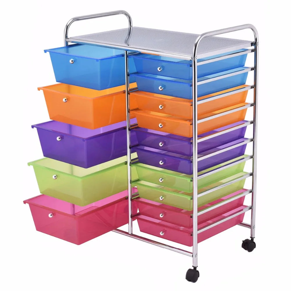 15 Drawer Rolling Storage & Organizer