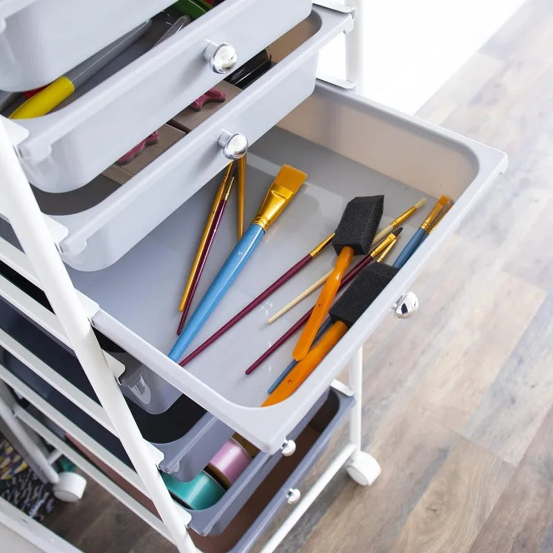 8 Drawer Rolling Storage Cart with Wheels