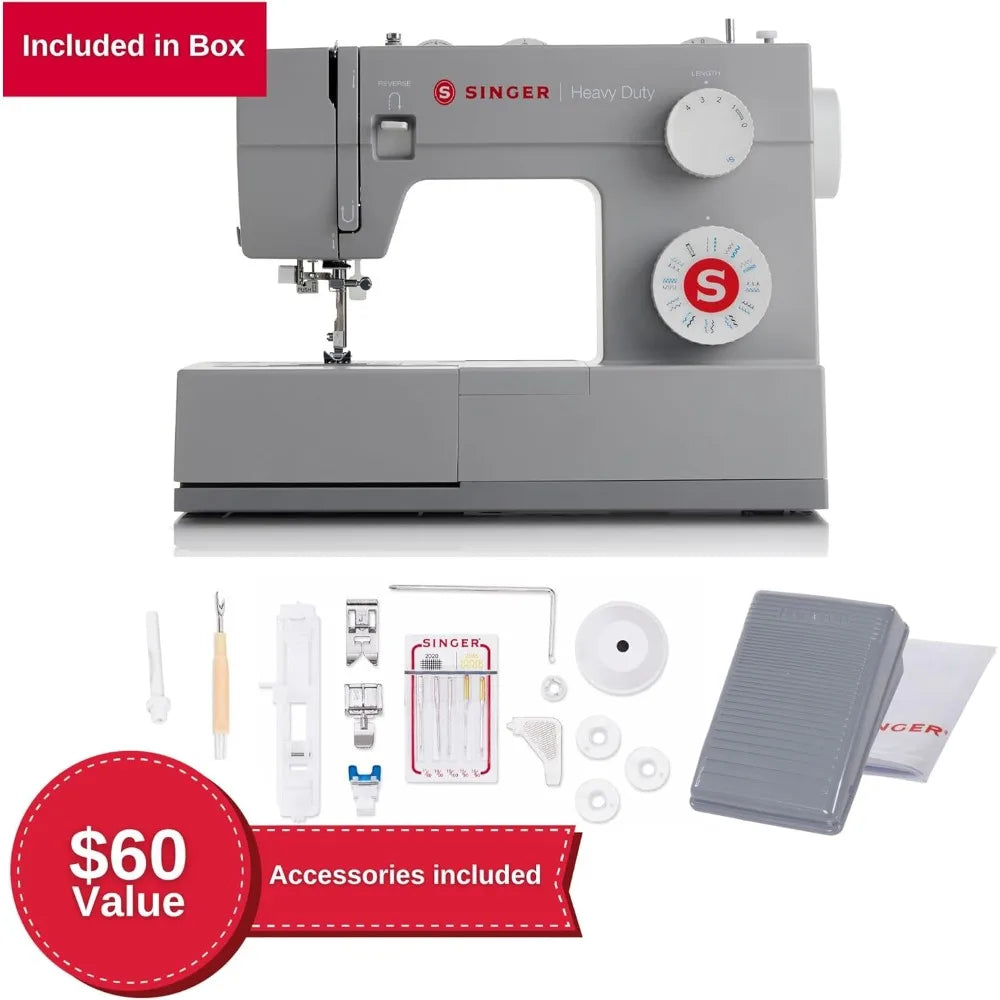 4423 Heavy Duty Sewing Machine W/Accessory Kit, Great for Beginners